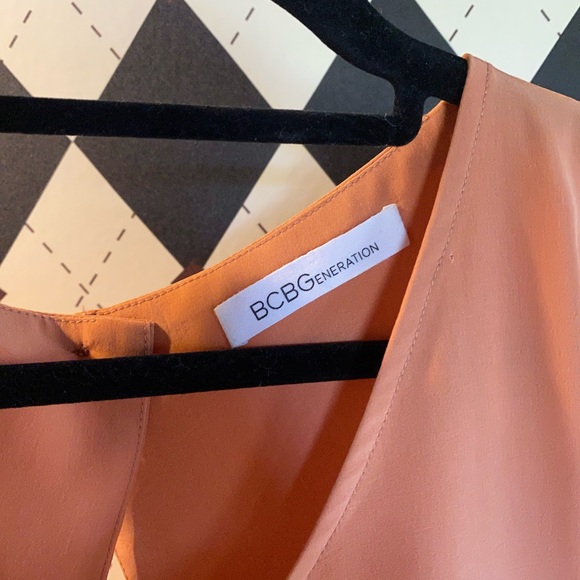 Bcbg generation orange rust mini dress pockets backless chic - Picture 5 of 7